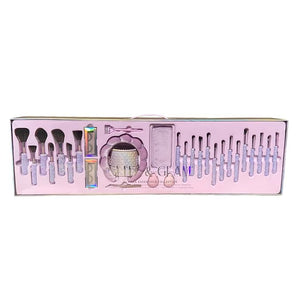 Glitz &amp Glam | Collection Brush Set Purple Pearl Mega Bling 30 Pcs
