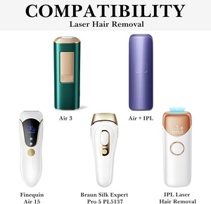 Linkidea Laser Hair Removal Device Storage Case Women's Travel Shaving Kit Organizer Compatible with Air 3 IPL &amp 10 IPL Portable Hair Removal Bag (White)