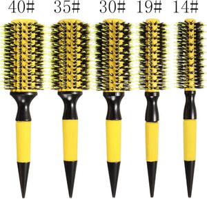 Pro Round Brush Curly Hair Roller Brush Nylon Bristle Hairbrush Comb Salon Tools - 35#