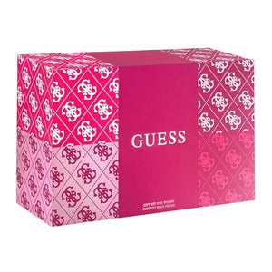 Guess 2.5oz EDP Spray, 0.5oz EDP Spray, 3.4oz Body Lotion, Pouch Women 4 Pc Gift Set