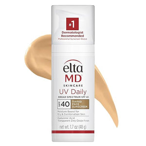 EltaMD UV Daily Face Sunscreen Moisturizer with Zinc Oxide Daily Face Moisturizer with SPF Great for Dry Combination and Normal Skin