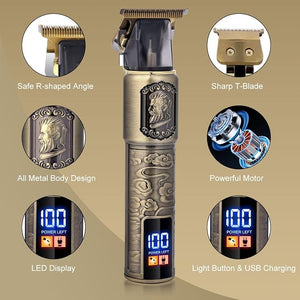 Hatteker Foil Shaver Head Shaver Kit Beard Trimmer for Men Grooming Shaving Kit Hair Trimmer Cordless Head Shavers for Bald Foil Shavers Gifts for Him