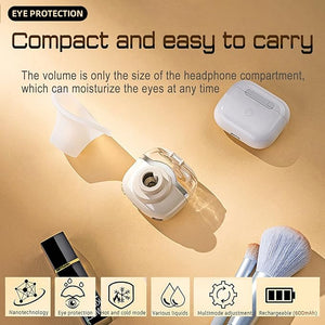 Eye Mist Sprayer for Dry Eyes Portable Warm Compress Eyes Heated Nano Mister for Eyelid Eye Skin SPA Eye Steam Relief Dry Eyes and Stye Mini Eye Drops Tool