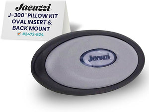 Jacuzzi J-300 Series Oval Pillow Insert + Back Mount Replacement Spa Pillow for Hot Tub Comfortable Headrest Cushion with Easy Installation Durable Vinyl Design for Relaxing Soaks &amp Spa Upgrade