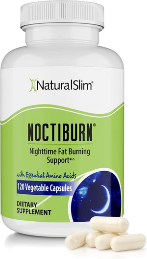 NaturalSlim NoctiBurn Nighttime Wellness &amp; Amino Acid Support Supplement ? 120 Vegetable Capsules