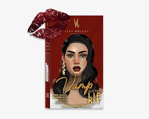 SG STAY GOLDEN COSMETICS Vamp Glitter Lip Kit, Jumbo Lip Liner