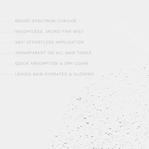 Hampton Sun SPF 15 Continuous Mist Sunscreen Broad Spectrum UVA/UVB | Advanced Water + Sweat Resistance Antioxidant-Rich Vitamin E + Aloe for Hydrated Radiant Skin Glowy Finish and Oil-Free.