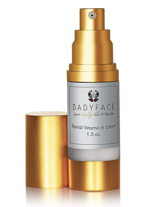 Babyface Extra-Strength Vitamin K Cream ? Dark Circles Bruise Healing Redness Relief and Even Skin Tone (1.3 oz)