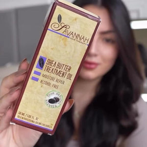 Savannah Hair Therapy Hair Oil with Shea Butter &amp Keratin- Restore Revive Nourish for Dry Damaged &amp Color Treated Hair 3.38 Fl Oz/100 ml