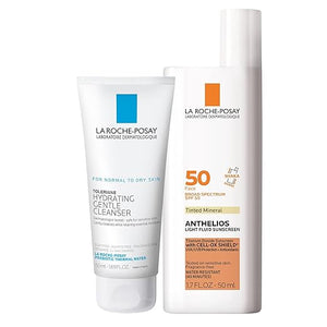 La Roche-Posay Anthelios Sunscreen SPF 50 Ultra-Light Fluid Broad Spectrum SPF 50 Face Sunscreen with Titanium Dioxide Mineral Lightweight &amp Fast-Absorbing Oil-Free Matte Finish