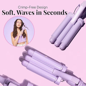 Mermade Hair | 0.9 Cutie Pro Waver | Three Barrel Curling Iron for Beach Waves