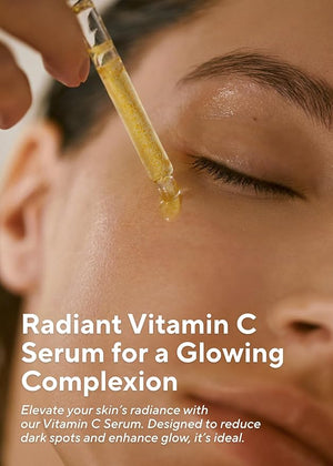 AROMATICA Glow Vita C Toning Serum Orange &amp; Neroli - Orange Vitamin C Serum for Face with Hyaluronic Acid for Sensitive Skin (30ml/1.01 fl. oz)