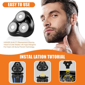 2PACK£¨Black£© Universal Rotary Replacement Shaver HeadCompatible with Remington Shaver Seriesfor R3R4R5R6R7R8SP-3141 and SP-5161 Foils/Blades