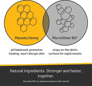 Absorbine Silver Honey Rapid Skin Relief Medicated Shampoo, Medical Grade Manuka Honey &amp; MicroSilver BG, Rejuvenating, Soothing &amp; Hydrating, 16 fl oz