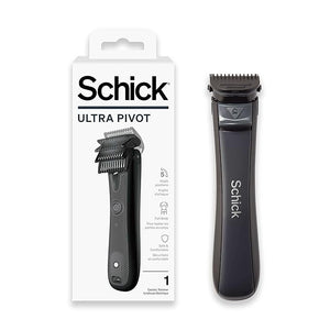 Schick Ultra Pivot Body Trimmer for Men | Manscaping Electric Shaver Pubic Hair Trimmer Body Groomer