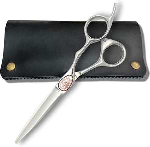 Scissors for Professional Hairdressers - 6 Shears With Intricate Detailing and Design - 440C Stainless Steel For Longlasting Sharpness