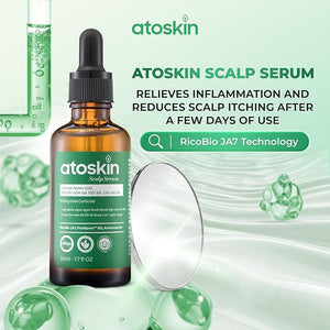 Atoskin Scalp Serum 50ml ? Lightweight Leave-On Scalp Care with Botanical Extracts Zinc PCA &amp Aquaxyl¢â ? Helps Improve Comfort &amp Oil Balance ? Non-Greasy