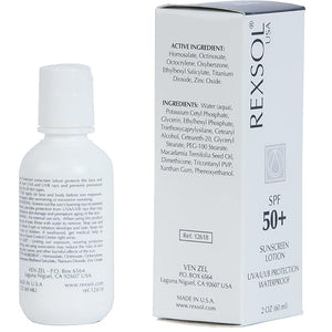 REXSOL SPF 50+ Sunscreen UVA UVB Protection Waterproof | With Vitamin C Vitamin E &amp Vitamin A | Maximum reinforced protection against UVA and UVB rays | Prevent fine lines and wrinkles(60 ml/2 fl