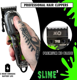 TPOB Slime 2 Professional Hair Clippers Collection (Black with Splatts)