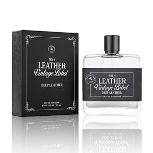 Tru Fragrance Beauty No. 4 Leather Vintage Label Deep Leather