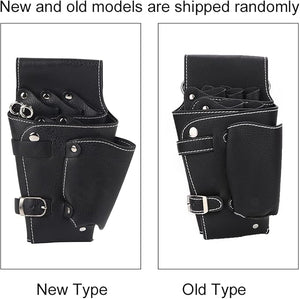 ZJchao Hair Stylist Waist Bag Hairdressing Scissors Waist Bag PU Leather Salon Barber Tools Scissors Holder Case with Belt for Hairdresser Hair Stylist Scissor Holder Pouch Cases
