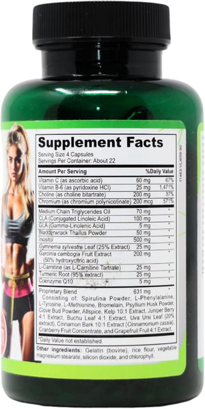 Pharma Natural - Super Fat Burner - Advanced Lipotropic Formula with MCT Oil - Weight Loss Support Metabolism Booster Fat Burning Supplement for Men and Women - 90 Capsules