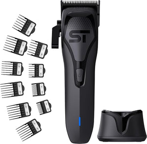 Supreme Trimmer Darkstar 72 Clipper with Magnetic Vector Motor | 180 Min Run Time 9000 RPM Barber Hair Clipper | Low Noise Professional Clipper DLC Blades | STC72