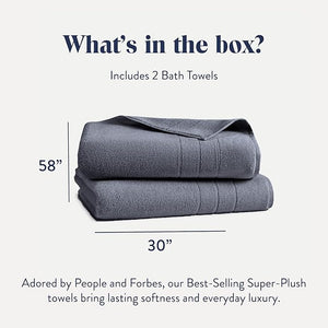 Brooklinen Super-Plush Bath Towels (Slate)