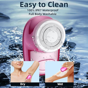 Mini Electric Shaver Pocket Size Electric Shaver for Men Women Rechargeable Easy One-Button Portable Powerful Waterproof Razor for Travel Office Business Trip (2Pack)