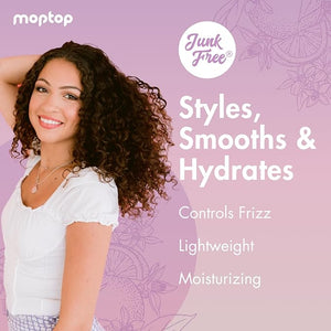 MopTop Curly Hair Gel Custard - Styling Gel for Moisturizing and Defining Soft Curls, Lightweight and Anti Frizz, Curly Hair Products for Waves, Coils &amp; Kinks (Citrus Kumquat, 16oz)