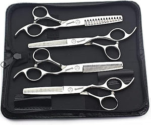 Barber hair scissors, Axemoore professional haircut Cutting Scissors/Shears set- 6", made of Japanese stainless steel, especially (6in-4pc-A)