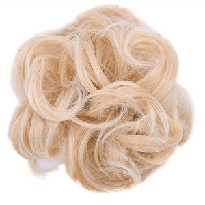EARSHOT Hair Buns Hair Piece 1 Pack Synthetic Donut Bun Messy Bun Hair Slices Curly Wavy Headbands Women Bun Wig Synthetic Wig Hair Extensions Hair Accessories For Girls (Color : 22T613)