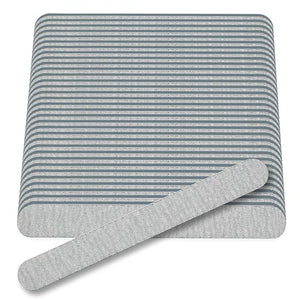 Flowery for The Pro Cushion Core Disposable Nail Files 100/240 Grit Double-Sided Coarse/Medium Professional Shaper Smoother File for All Types of Nails 100 Count