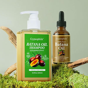 Batana Oil Hair Growth Bundle-100% Pure Natural Rosemary Oil and Hair Growth Shampoo-Natural Hair Treatment for Women &amp Men ?Hair loss &amp Thicker Healthier Hair