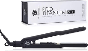 Paul Brown Hawaii Pro Nano Titanium Hair Straightener for Thin to Thick Hair Premium Titanium Plate Flat Iron Creates Silky Smooth Hair Finish Home and Professional Salon