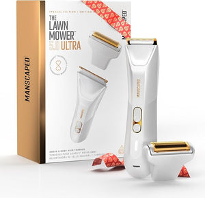 MANSCAPED¢ç The Lawn Mower¢ç 5.0 Ultra Men's &amp Women's Groin &amp Body Hair Trimmer ? Dual-Head SkinSafe¢ç Trimmer &amp Foil Blades Waterproof Wet/Dry Groomer USB-C Rechargeable with Travel Case