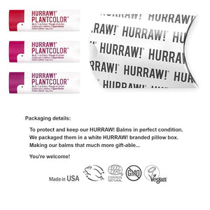 Hurraw! Plantcolor Lip Color Bundle: ¢à1 ¢à2 ¢à3