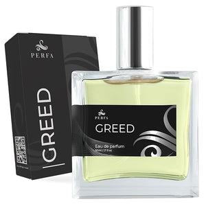 Perfa Greed Cologne for Men | Affordable Men's Perfume | 12 Hour Lasting Luxury Perfumes for Men | Gift-Ready Men's Cologne | Original Fragrances