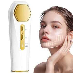 INTEO Multifunctional Facial Massager Real Glass Glow Device for Face and Neck Portable Face Massager Tool for Skin Care Pore Care Enhanced Skin Radiance Effective Against Dullness