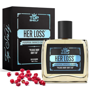 Top Shelf Her Loss Cologne for Men (?????????????????? ????????????????) - 1.7 Fl Oz Long Lasting Herloss Perfume Para Hombre, Natural Herbal Scent - Awaken Raw Instinct, Her Loss Perfume Attract Her