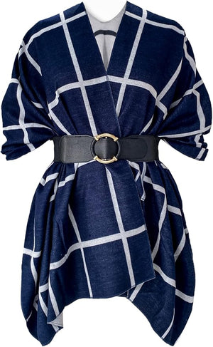 Moss Rose Women's Shawl Wrap Poncho Ruana Cape Open Front Cardigan Shawls for Fall Winter