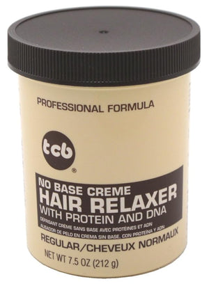 Tcb Hair Relaxer No Base Creme 7.5 Ounce Regular Jar (Pack of 6)