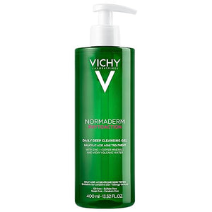 VICHY Normaderm Daily Acne Face Wash Salicylic Acid Face Cleanser for Oily &amp Acne Prone Skin Acne Cleanser that Clears Clogged Pores and Blackhead