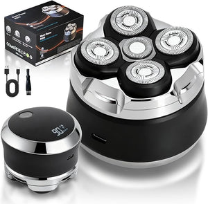 Head Shavers for Bald Men Electric Shavers Razor Rechargeable Bald Head Razor 360¡ÆClose Shave for Men 5D Magnetic Bald Head shavers Waterproof Mens Head Shaver for Wet/Dry Use (Black)