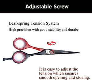 Professional Haircutting Scissors Kit ? 6 inch Razor Edge Barber Scissor Japanese Haircutting Scissors and Thinning Shears for Men Women &amp Kids Salon and Home Hair Cutting Set