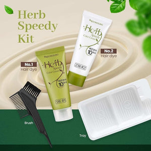 Dongsung Herb Speedy Color Cream 3 Pack, PPD Free, Ammonia Free, Vegan Hair Dye Contains Sun Protection Odorless No more Eye and/or Scalp Irritations From Coloring For Sensitive Scalp (Natural Black)