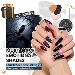 Beetles Winter Gel Nail Polish Set - Emotional Spectrum 69PCS 60 Colors Gel Polish Kit Base Coat Glossy &amp; Matte Top Coat UV Led Soak off Collection Brown Red Black Nude White Christmas Gifts for W