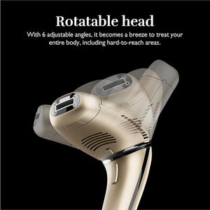 Silk'n Hair Removal Device for Women and Men Silk'n 7 Professional IPL with Rotating Head Painless Salon-Quality Results Starting in 3 Weeks Face and Body with 3 Smart Attachments Gold
