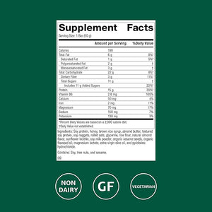 Standard Process - StandardBar Soy Almond Crunch - High Protein Bar for Energy &amp Heart Health - Healthy Snack - Vegetarian Gluten-Free - 18 Bars