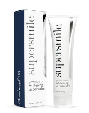 Supersmile Professional Whitening Accelerator - Powerful Whitening without Sensitivity - Safe and Effective on Dental Restorations (3.6 Oz)